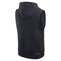 Men's Nike Pitch Blue Miami Dolphins 2025 Rivalries Collection Standard Issue Sideline Dri-FIT Sleeveless Hoodie