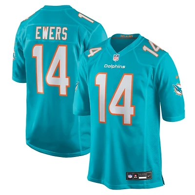 Maillot de match Nike Quinn Ewers Aqua des Dolphins Miami pour homme