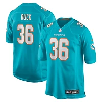 Maillot de match Nike Storm Duck Aqua Miami Dolphins pour homme