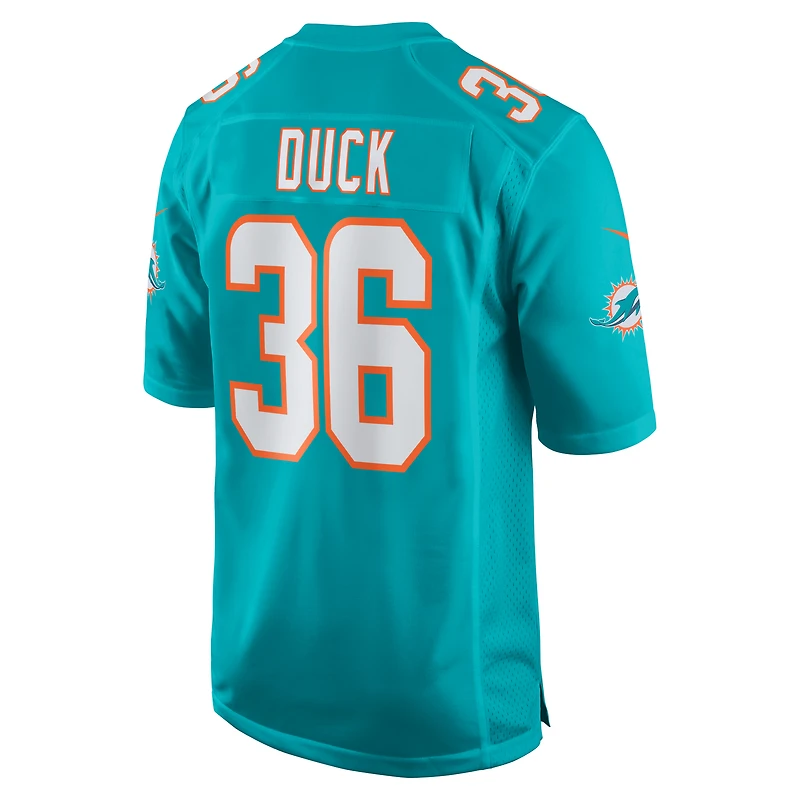 Maillot de match Nike Storm Duck Aqua Miami Dolphins pour homme