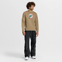 Men's Nike Tan Miami Dolphins Swing Pass Rewind Club Pullover Sweatshirt