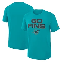 T-shirt Nike Turbo Green Miami Dolphins 2025 Rivalries Collection Slub Dri-FIT pour homme