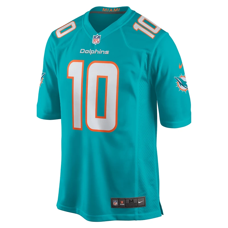 Men's Nike Tyreek Hill Aqua Miami Dolphins Game Jersey