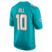 Men's Nike Tyreek Hill Aqua Miami Dolphins Game Jersey