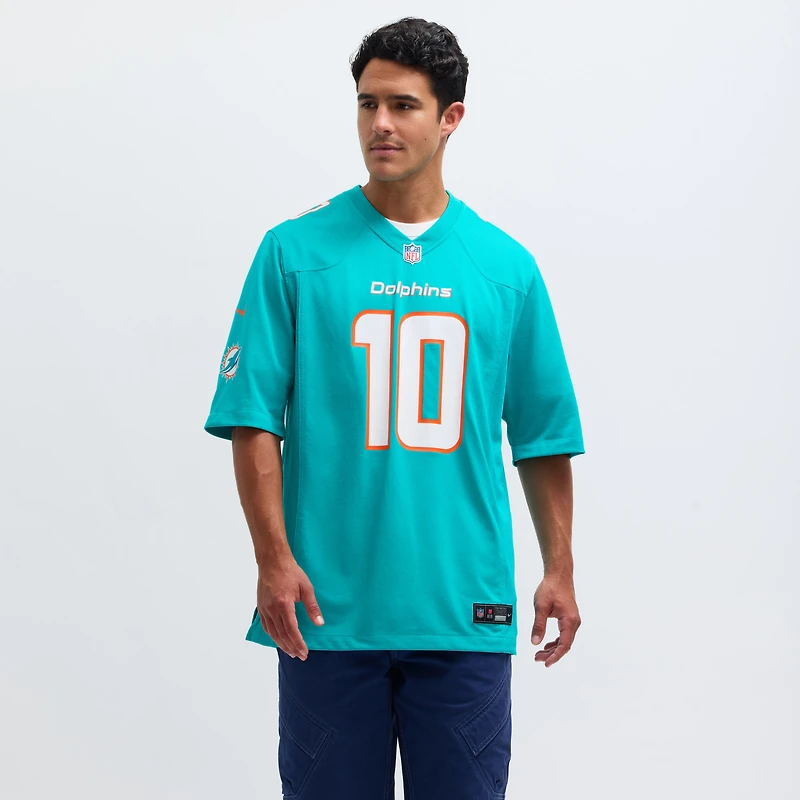 Men's Nike Tyreek Hill Aqua Miami Dolphins Game Jersey