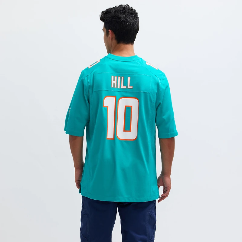 Men's Nike Tyreek Hill Aqua Miami Dolphins Game Jersey