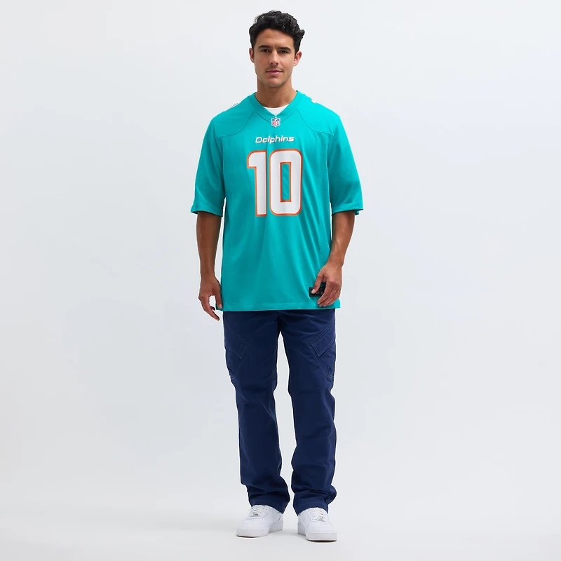 Men's Nike Tyreek Hill Aqua Miami Dolphins Game Jersey
