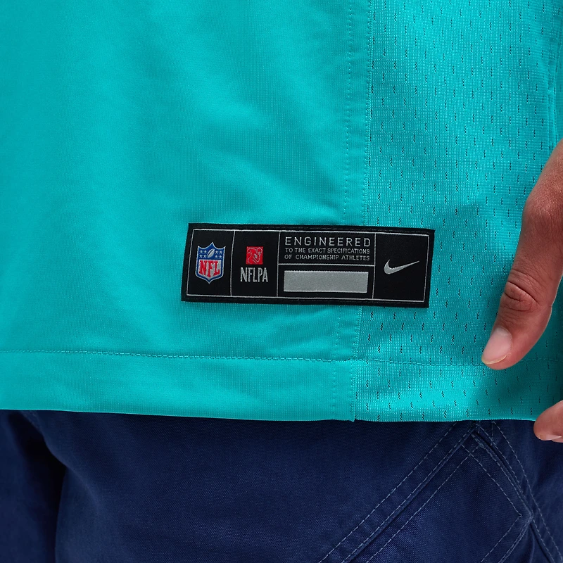 Men's Nike Tyreek Hill Aqua Miami Dolphins Game Jersey