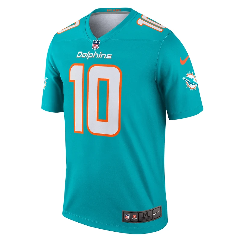 Haut Nike Tyreek Hill Aqua pour homme, joueur légendaire des Dolphins de Miami