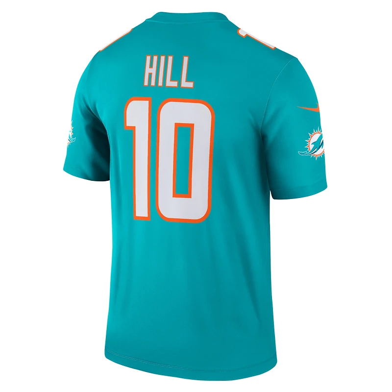 Men's Nike Tyreek Hill Aqua Miami Dolphins Legend Player Performance Top