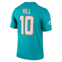 Men's Nike Tyreek Hill Aqua Miami Dolphins Legend Player Performance Top