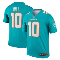 Haut Nike Tyreek Hill Aqua pour homme, joueur légendaire des Dolphins de Miami