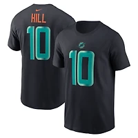 Men's Nike Tyreek Hill Pitch Blue Miami Dolphins 2025 Rivalries Collection Player Name & Number T-Shirt