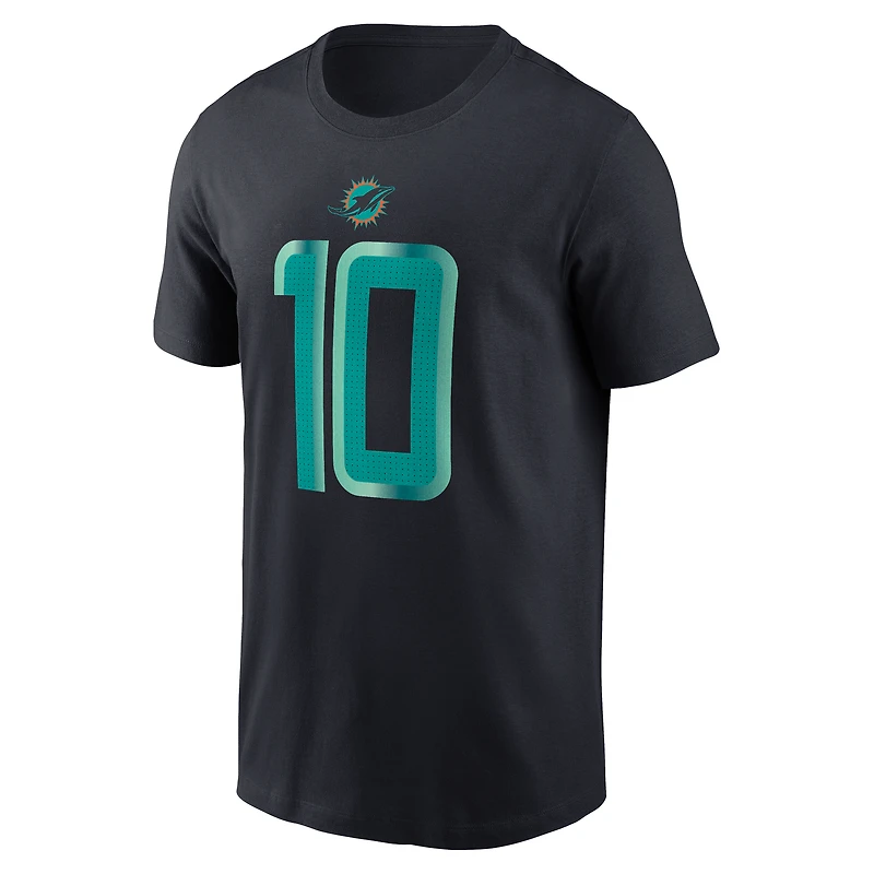 Men's Nike Tyreek Hill Pitch Blue Miami Dolphins 2025 Rivalries Collection Player Name & Number T-Shirt