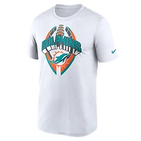 Men's Nike White Miami Dolphins Legend Icon Performance T-Shirt