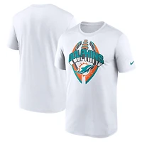 Men's Nike White Miami Dolphins Legend Icon Performance T-Shirt