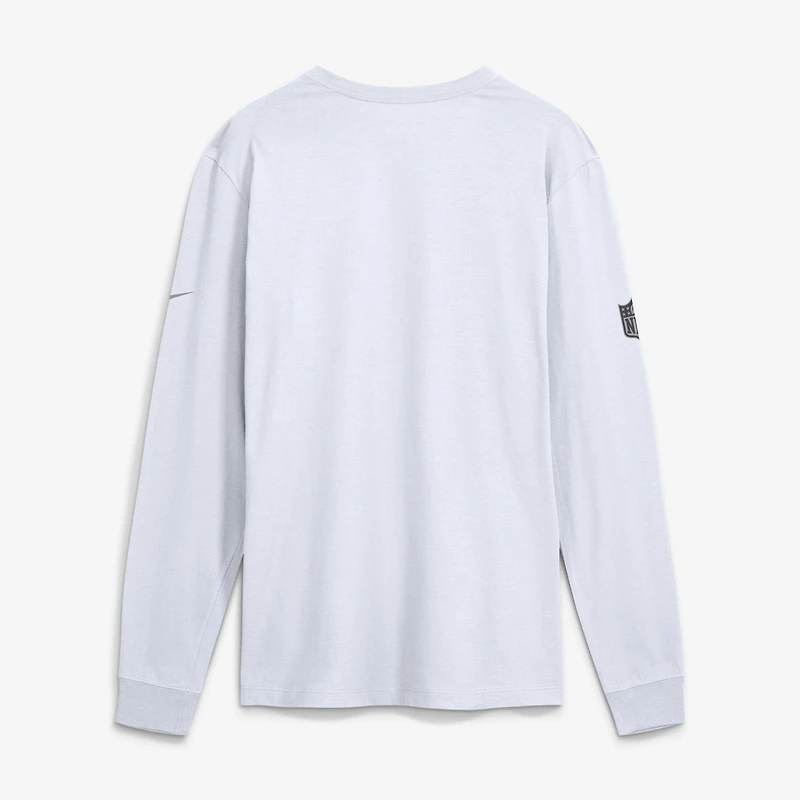 Men's Nike Aqua Miami Dolphins Sideline Bold Arch Star Dri-FIT Long Sleeve T-Shirt