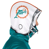 Men's Pro Player Aqua/Coral Miami Dolphins Retro Helmet Full-Zip Hooded Track Jacket