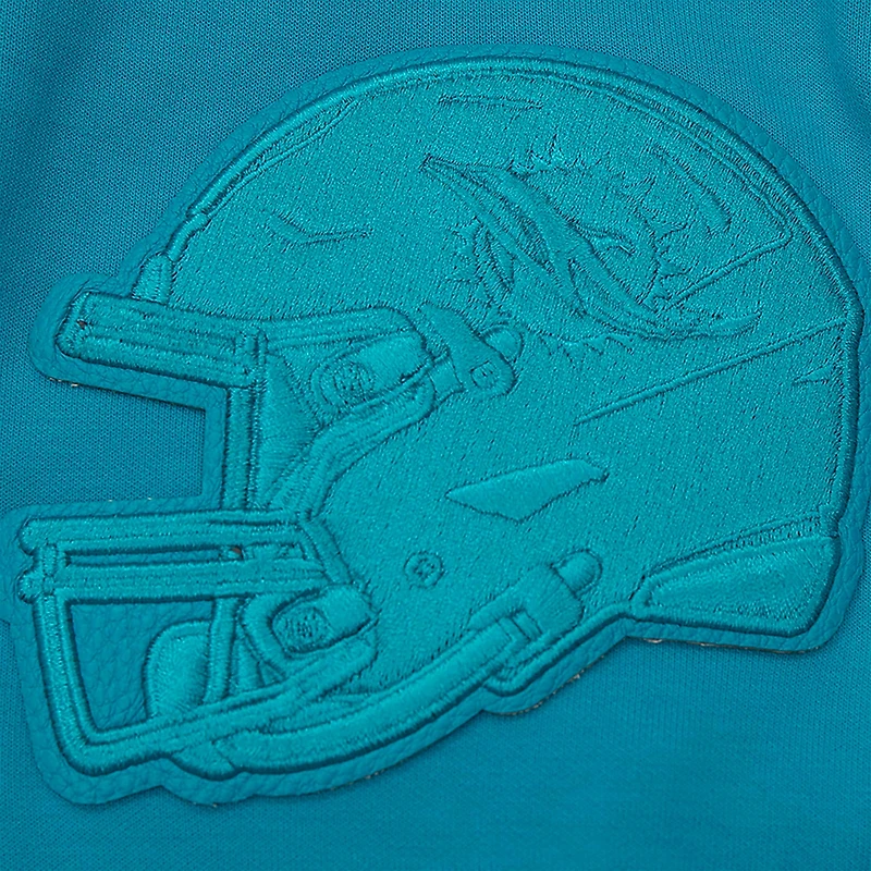 Men's Pro Standard Aqua Miami Dolphins Triple Tonal Full-Zip Hoodie