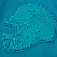 Men's Pro Standard Aqua Miami Dolphins Triple Tonal Full-Zip Hoodie