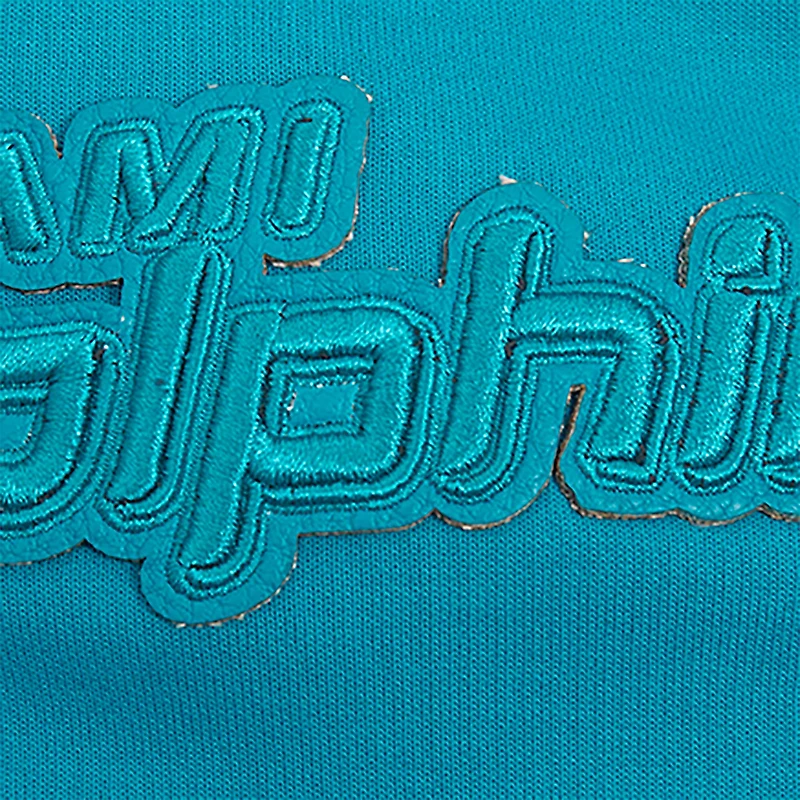 Men's Pro Standard Aqua Miami Dolphins Triple Tonal Full-Zip Hoodie