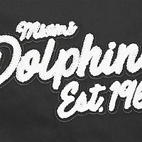 Veste zippée en sergé Paint The City Pro Standard noire pour homme des Miami Dolphins