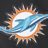 Men's Pro Standard Black Miami Dolphins Paint The City Twill Full-Zip Jacket