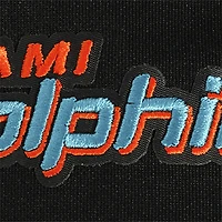 Men's Pro Standard  Black Miami Dolphins Split Logo Double Knit Full-Zip Hoodie