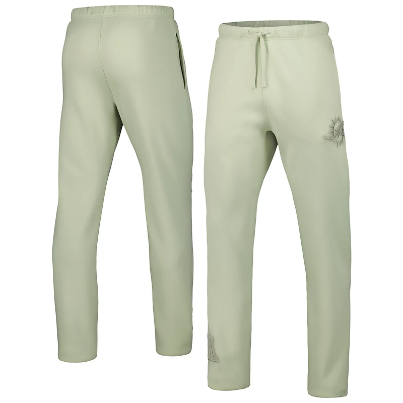 Pantalon de survêtement en polaire neutre Pro Standard vert clair pour hommes, Miami Dolphins