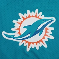 Men's Pro Standard Tyreek Hill Aqua Miami Dolphins Mesh Button-Up Baseball Jersey