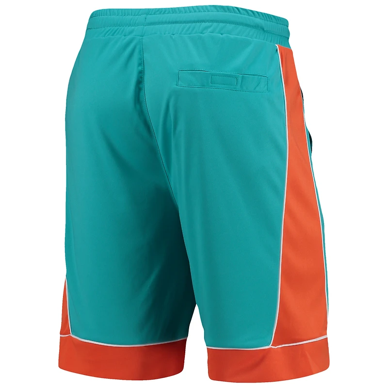 Short mode préféré des fans Dolphins de Miami Starter Aqua/Orange pour homme