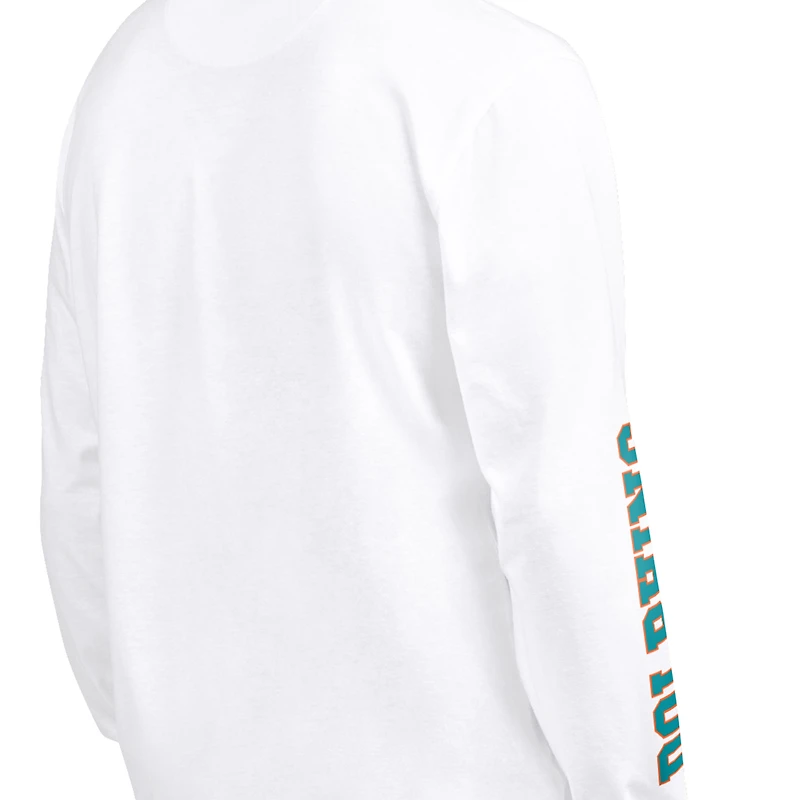 Men's Starter Aqua/White Miami Dolphins Short Sleeve & Long T-Shirt Combo Pack