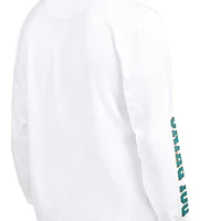 Men's Starter Aqua/White Miami Dolphins Short Sleeve & Long T-Shirt Combo Pack