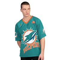 Pack de t-shirts à manches courtes et longues Starter Aqua/Blanc Miami Dolphins pour homme