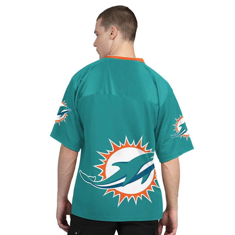 Men's Starter Aqua/White Miami Dolphins Short Sleeve & Long T-Shirt Combo Pack