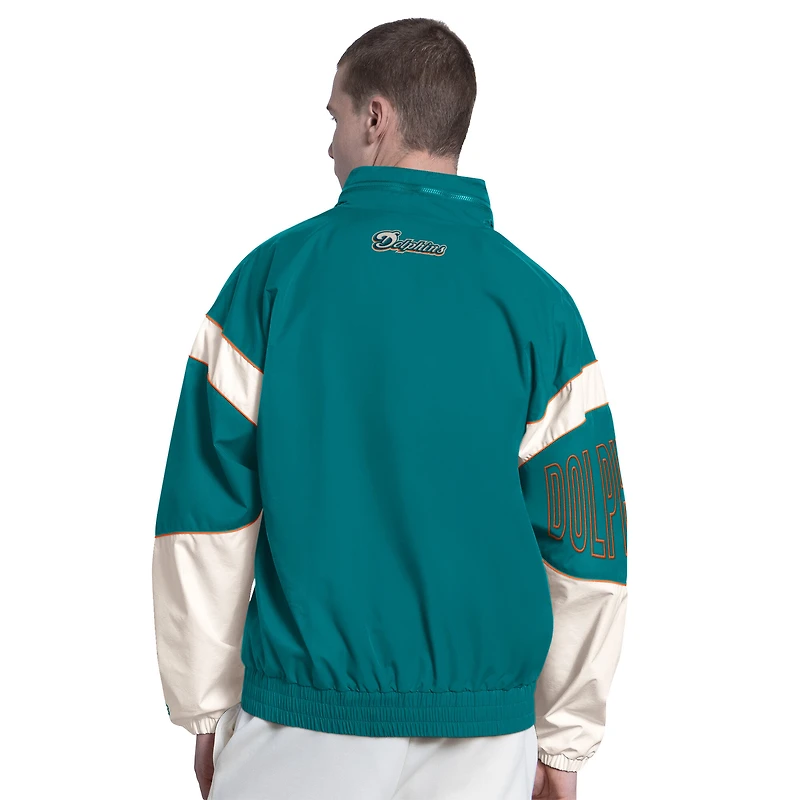Veste à capuche zippée Starter Aqua Miami Dolphins The Gust pour homme