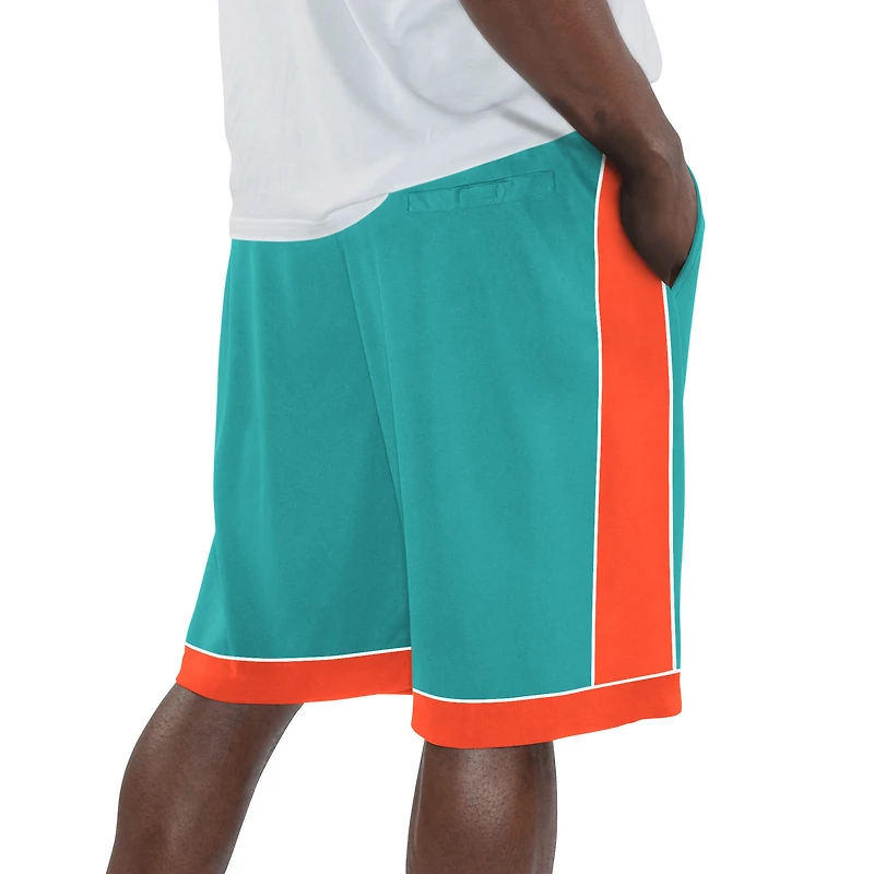 Short pour homme Starter Aqua Miami Dolphins Throwback Fan Favourite