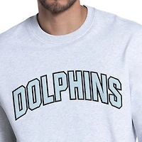 Sweat-shirt polaire Starter Ash Miami Dolphins Faceoff pour homme