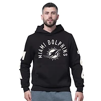 Men's Starter Black Miami Dolphins Handoff Fleece Hoodie Sweatshirt