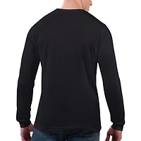 T-shirt à manches longues noir pour homme avec slogan des Miami Dolphins