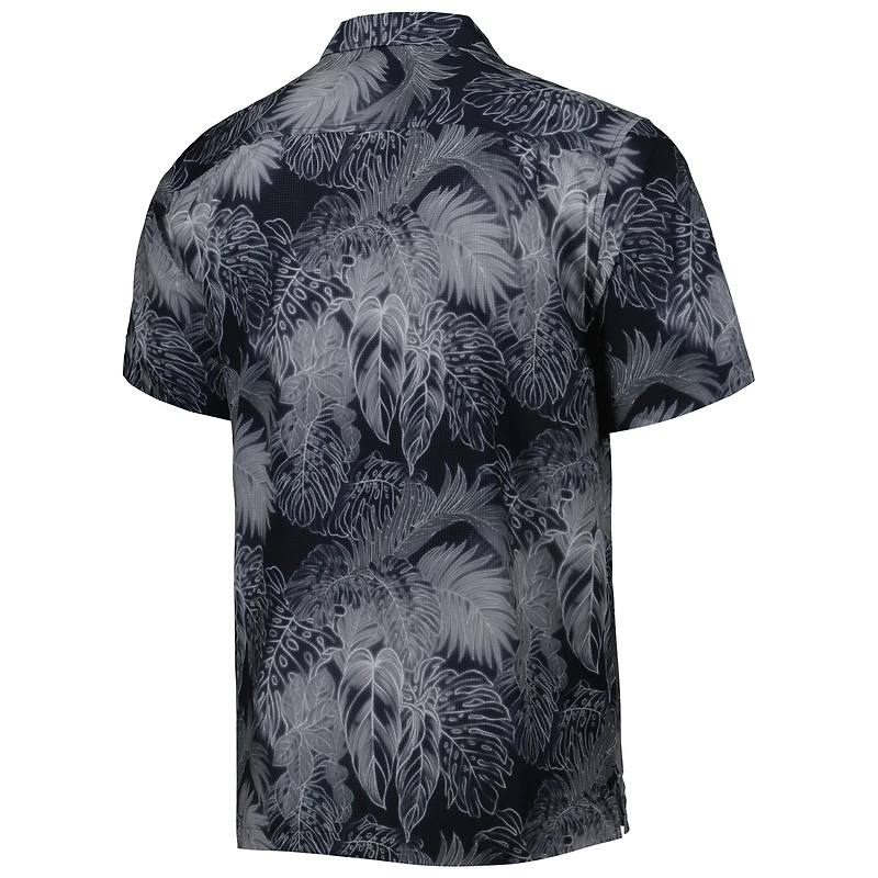 Chemise boutonnée Tommy Bahama pour homme Miami Dolphins Coast Luminescent Fronds Camp IslandZone