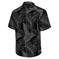 Chemise boutonnée Tommy Bahama noire Miami Dolphins Sport Vine Line pour hommes