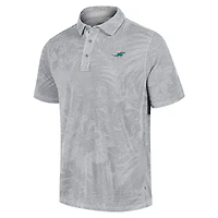 Men's Tommy Bahama Gray Miami Dolphins Big & Tall Santiago Paradise Polo