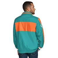 Veste à capuche légère demi-zip Gael des Miami Dolphins Tommy Hilfiger Aqua pour homme