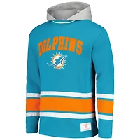Sweat à capuche tendance Tommy Hilfiger Aqua Miami Dolphins Ivan pour hommes