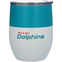 Miami Dolphins 16oz. Colorblock Stainless Steel Curved Tumbler