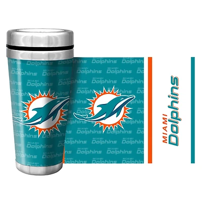 Miami Dolphins 16oz. Full Wrap Wallpaper Travel Mug