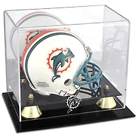 Miami Dolphins (1997-2012) Golden Classic Mini Helmet Display Case