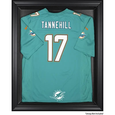 Vitrine de présentation encadrée noire pour maillots des Miami Dolphins (2013 à aujourd'hui)