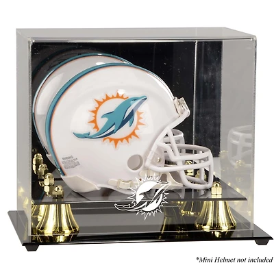 Miami Dolphins (2013-Present) Golden Classic Mini Helmet Display Case